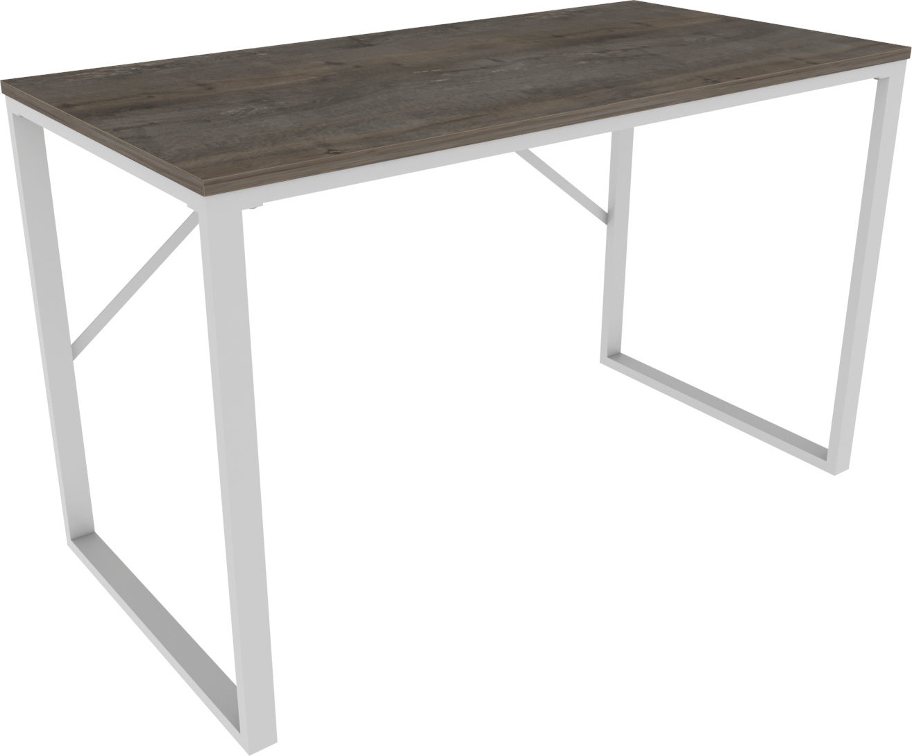 Bureau Layton 120 X 60 Cm - Blanc/gris Foncé - 469,99 € - Autres Tables ...